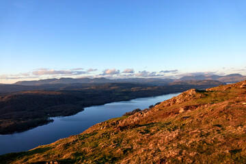 Fototapeta na wymiar Atmospheric views of Lake District, the UK, December 2023