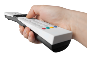 Hand Using a Remote Control