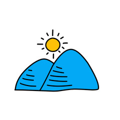 silouettee landscape mountain