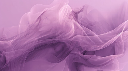 Obraz premium abstract background of a wave of ether or light fabric in lilac tones. Generative AI
