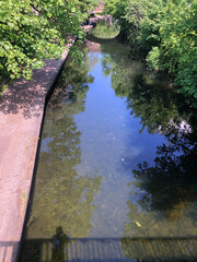 Regent's Canal in London, UK, during the COVID-19 lockdown