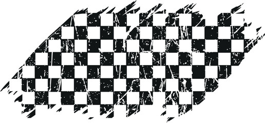 grunge texture effect checkered NASCAR Racing Flag finish line flag eps vector file  - obrazy, fototapety, plakaty