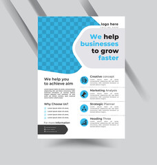Professional creative unique modern flyer design template