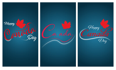 Happy Canada Day Vector Story