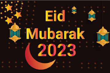 Eid Ul Fitr Star Background, Eid Ul Fitr 2023, Eid Mubarak 2023, Eid Card, Eid Wallpaper