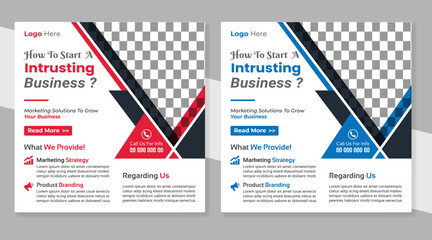 Modern Social Media Post Template .