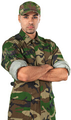 Confident Soldier in Uniform