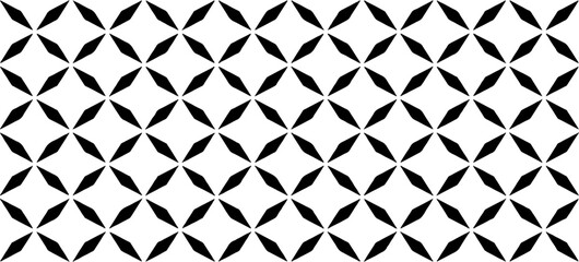 Fototapeta premium Black and white geometric pattern. Tileable texture background.