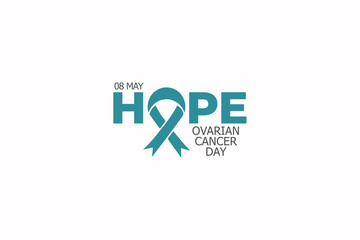 World Ovarian Cancer Day. Suitable for Greeting card, Poster and Banner.