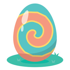 Isolated colored easter egg icon Vector