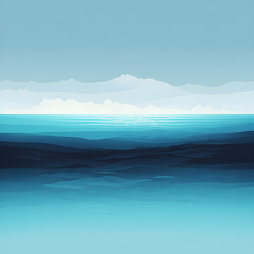 sea minimalistic background