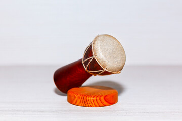 African Djembe Drum . Souvenir drum from Africa