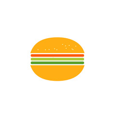 Simple burger logo icon design 
