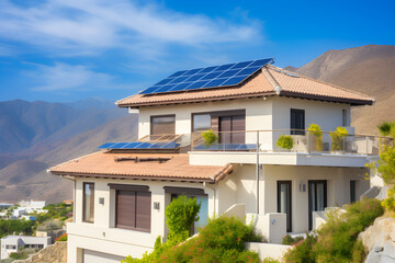 Haus mit Solarenergie