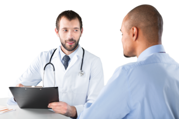 Portrait of a Doctor Talking with Patient