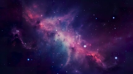 galaxy space wallpaper, in the style of dark violet and light violet, realistic usage of light and color, richly colored skies, realistic textures, generat ai © MdBaki
