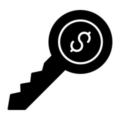 Business Key Glyph Icon