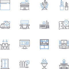 Innovation line icons collection. Creativity, Progress, Advancement, Change, Future, Breakthrough, Novelty vector and linear illustration. Piering,Ingenuity,Intelligence outline signs set