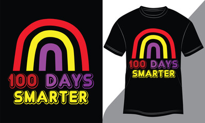 100 DAY SMATER T shirt Design