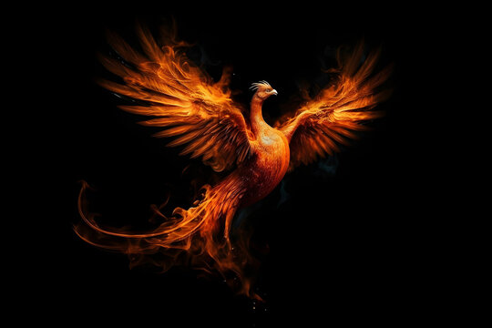 illustration of phoenix firebird