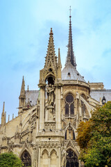 Paris. Notre-Dame de Paris, a cathedral located on the island Ile de la Cite in the Seine River....