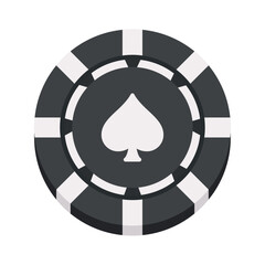 Isolated colored casino roulette coin icon Vector