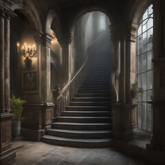 Fototapeta premium 古い建物 Generative AI