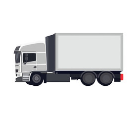 Trucking industry delivering cargo