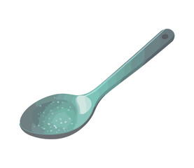 Kitchen utensil spoon icon isolated