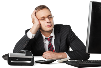 Portrait of a Sleeping Businessman