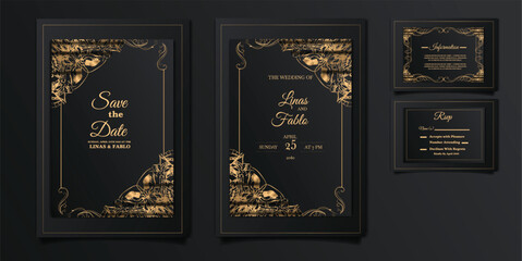 luxury wedding invitation cards