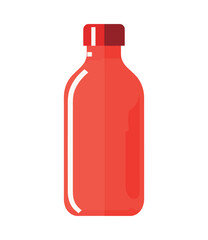red bottle template icon design