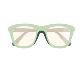 Fototapeta premium Fashionable sunglasses frame in green frame