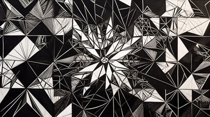 Abstract geometric pattern design 9