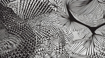 Abstract geometric pattern design 12