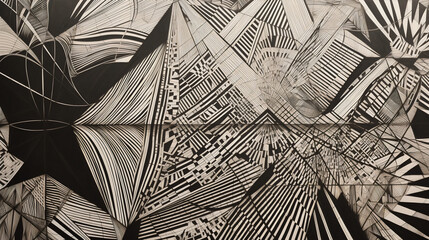 Abstract geometric pattern design 19