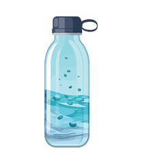 plastic bottle, refreshing purified drinking water