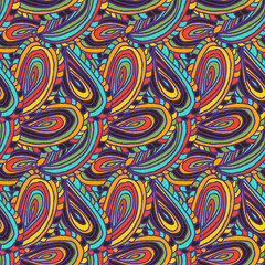 Simple doodle paisley