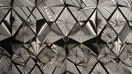 Abstract geometric pattern design 23