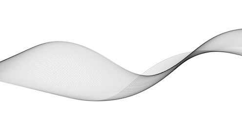 Abstract wavy background. Thin line wavy abstract vector background. Curve wave seamless pattern. Line art striped graphic template design