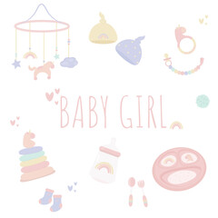 baby showers set for girl newborn