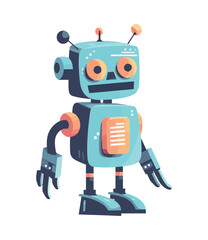 Fun robotic toys with cute metal characters design