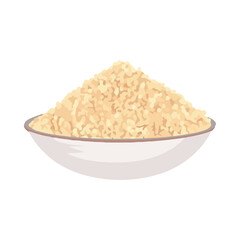 Healthy vegetarian of organic basmati rice