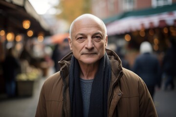 Fototapeta premium Portrait of a senior man on a street in Paris, France
