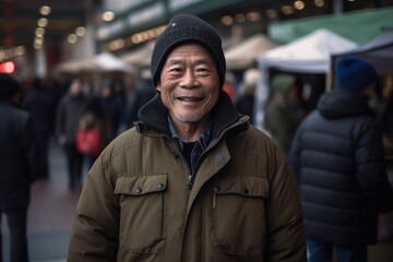 Unidentified senior man in Hong Kong.