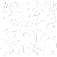 Thin and long hairs create a simple art.