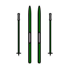 Cross-country skiing icon.