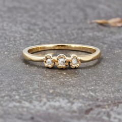 Obraz na płótnie Canvas diamond engagement ring