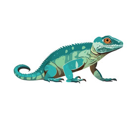 cartoon lizard gecko tropical