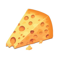 Fresh cheese slice, a gourmet snack